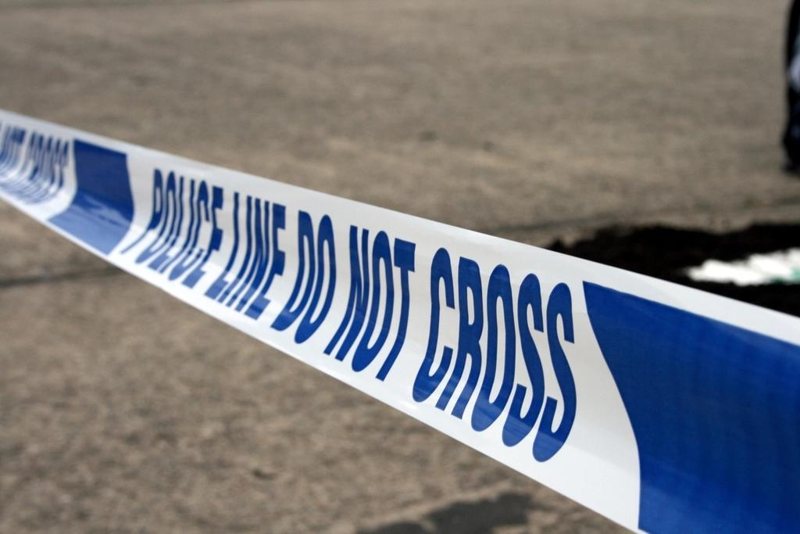 Police line tape at a scene